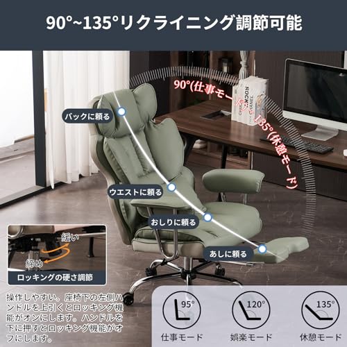 Eeasky SKYE ゲーミングチェア ライトグリーン