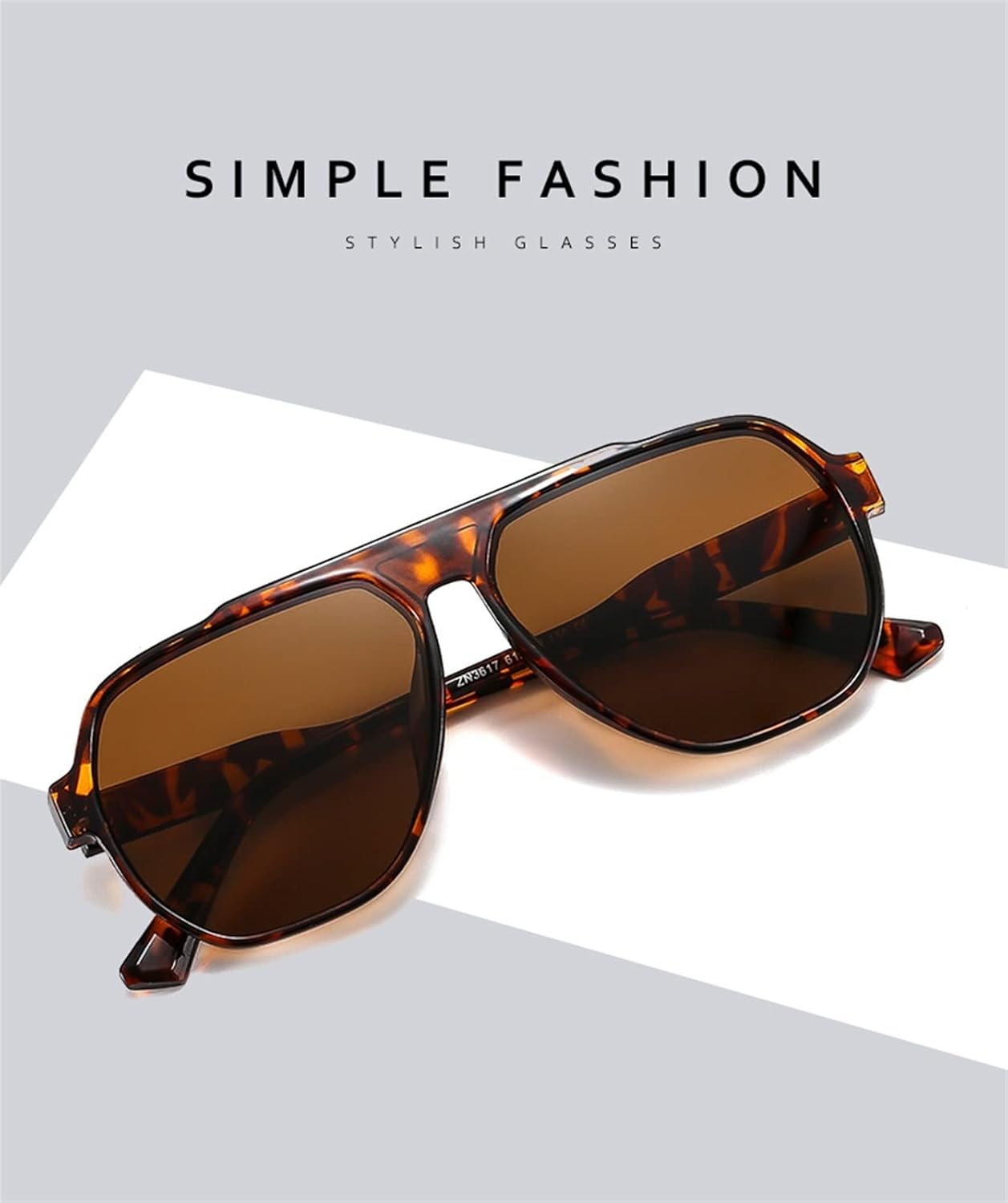 ZENYS Retro Large Frame Men and Women Sunglasses Outdoor Driving Fashion Decorative Sunglasses (Color : E, Size : 1)