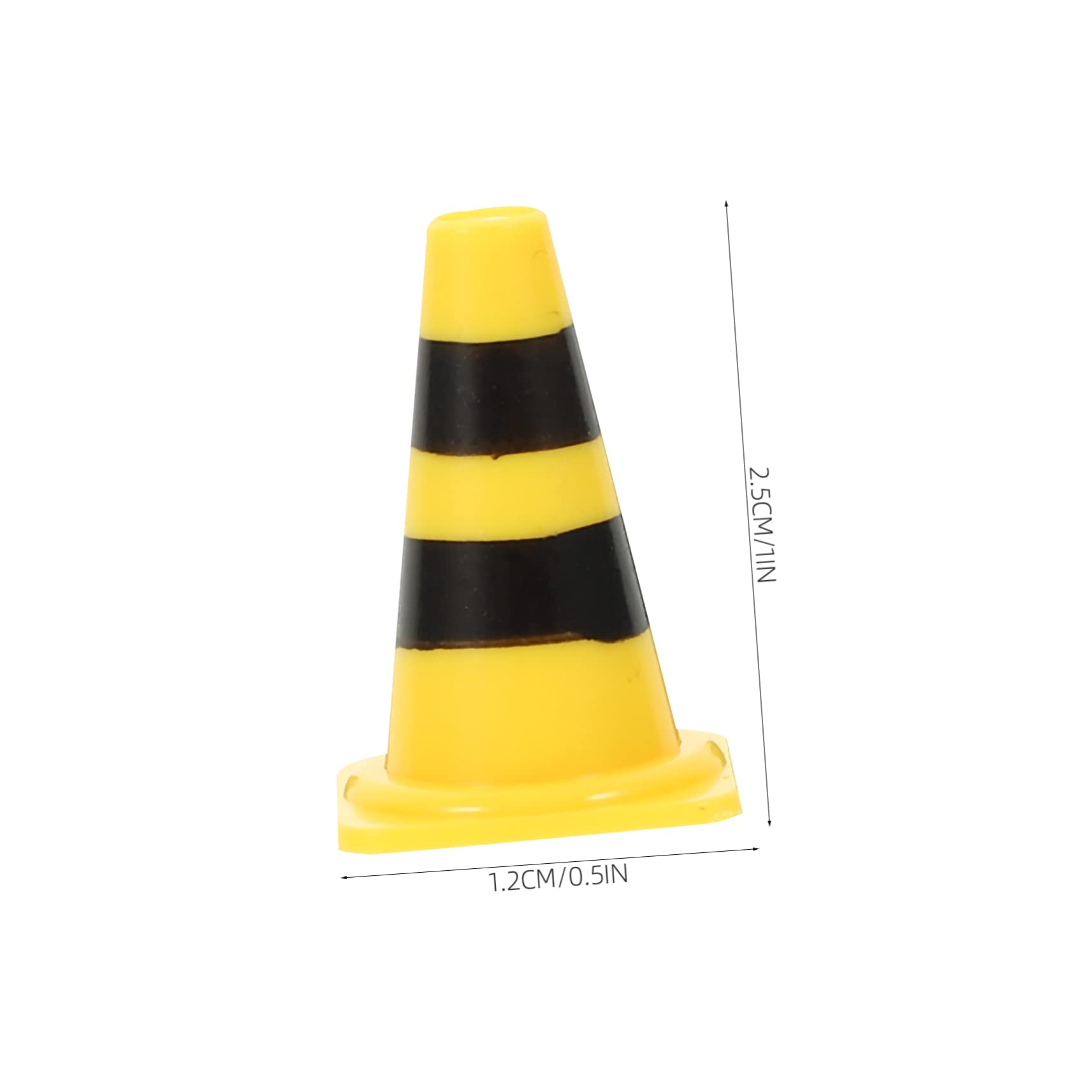 YARNOW 30pcs Mini Traffic Cones Lightweight Roadblock Sign for Traffic Education and Play for Model Making and Soccer Field Markers