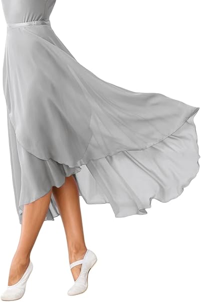 2026 Falda envolvente de ballet para mujer Faldas largas transparentes de baile - 5