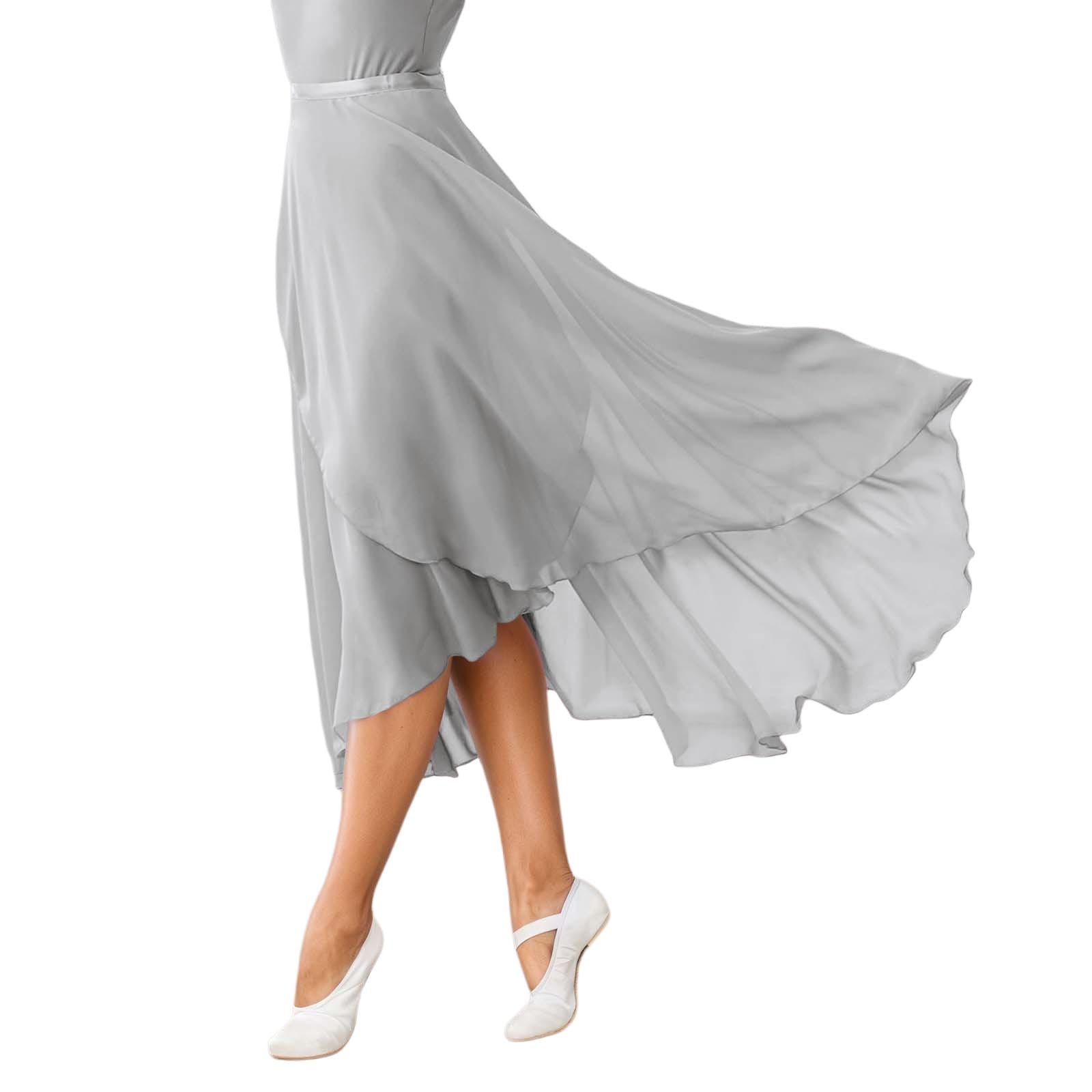 2026 Falda envolvente de ballet para mujer Faldas largas transparentes de baile — view 5