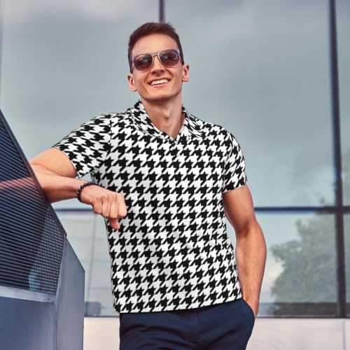 Polo para hombre de ajuste regular de secado rápido para golf, camiseta de peso medio, tallas S-4XL miniatura 3