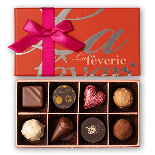 ラ フェヴァリ【フランス直輸入チョコレート】 ボヌール8個入<専用手提げ袋付き> ラ フェヴァリ【フランス直輸入チョコレート】 ボヌール8個入<専用手提げ袋付き>
