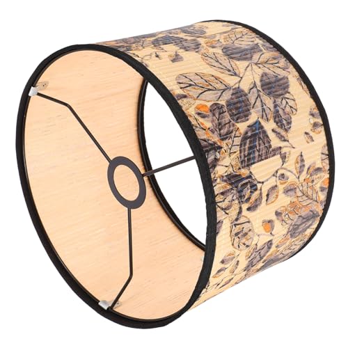 BAZEITFLOW 竹製ペンダントライトシェード 耐久性のあるフレーム付き 簡単取り付け可能 素朴でクラシックなデザイン レストランや家用ランプ