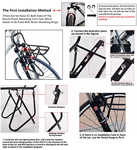 Bicycle Front Rack 15KG Capacity