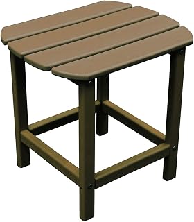 NewTechWood St Charles Teak Plastic Outdoor Side Patio Table