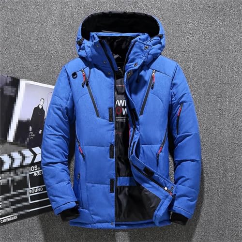 Winter Mens White Duck Down Jacket Warm Hooded Thick Slim Fit Puffer Jacket Coat Male Overcoat Thermal4