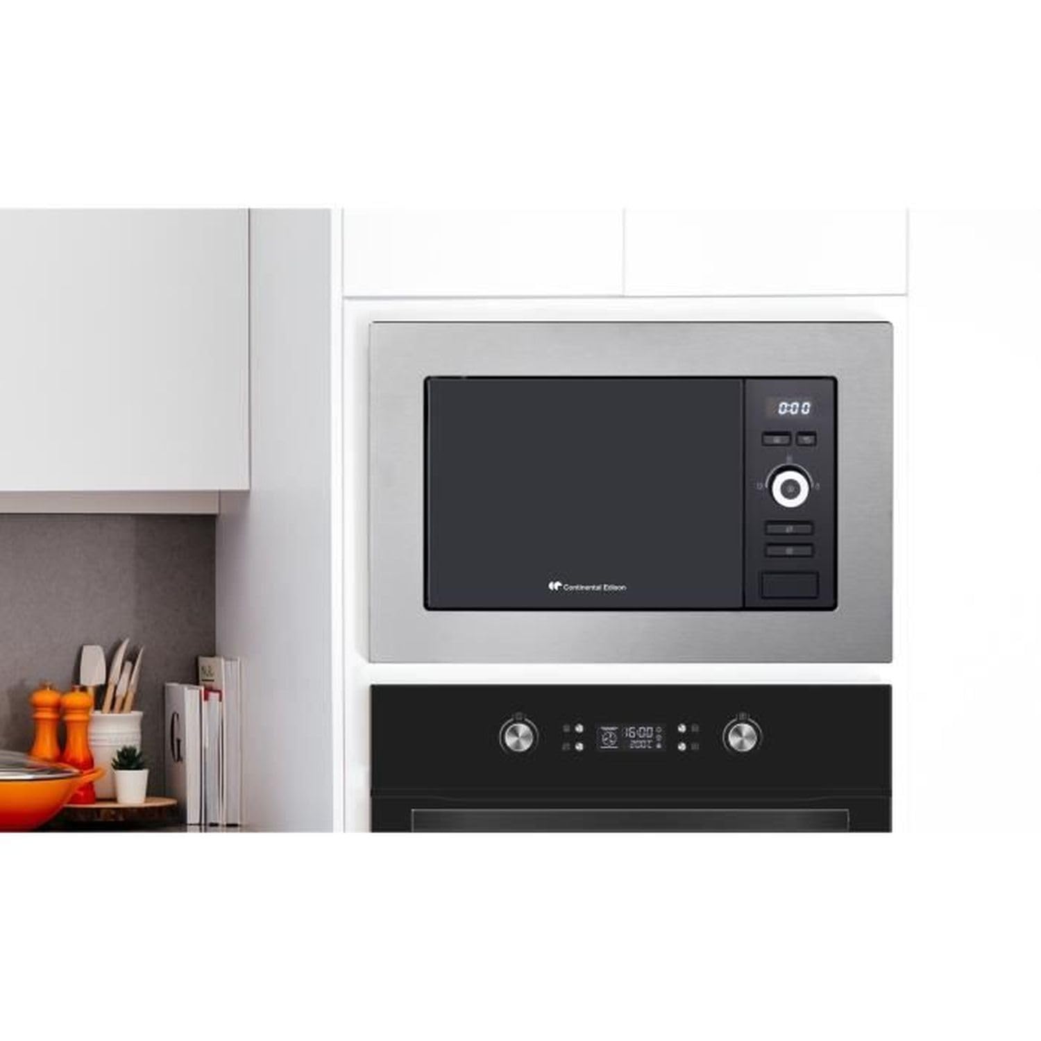 Micro-ondes pose libre 20L CONTINENTAL EDISON, CEMO20IXEG