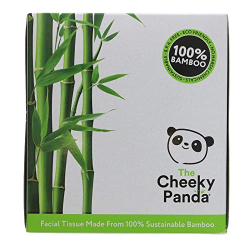 THE CHEEKY PANDA | Bamboo Facial Tissue Cube Box | 4 x 1 Box (UK)