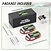 OVONIC 3S Short LiPo Battery 11.1V 2200mAh 120C with XT60 Plug for RC Car RC Truck Airplane Helicopter Boat Car Racing RC Hobby [2 Packs][77