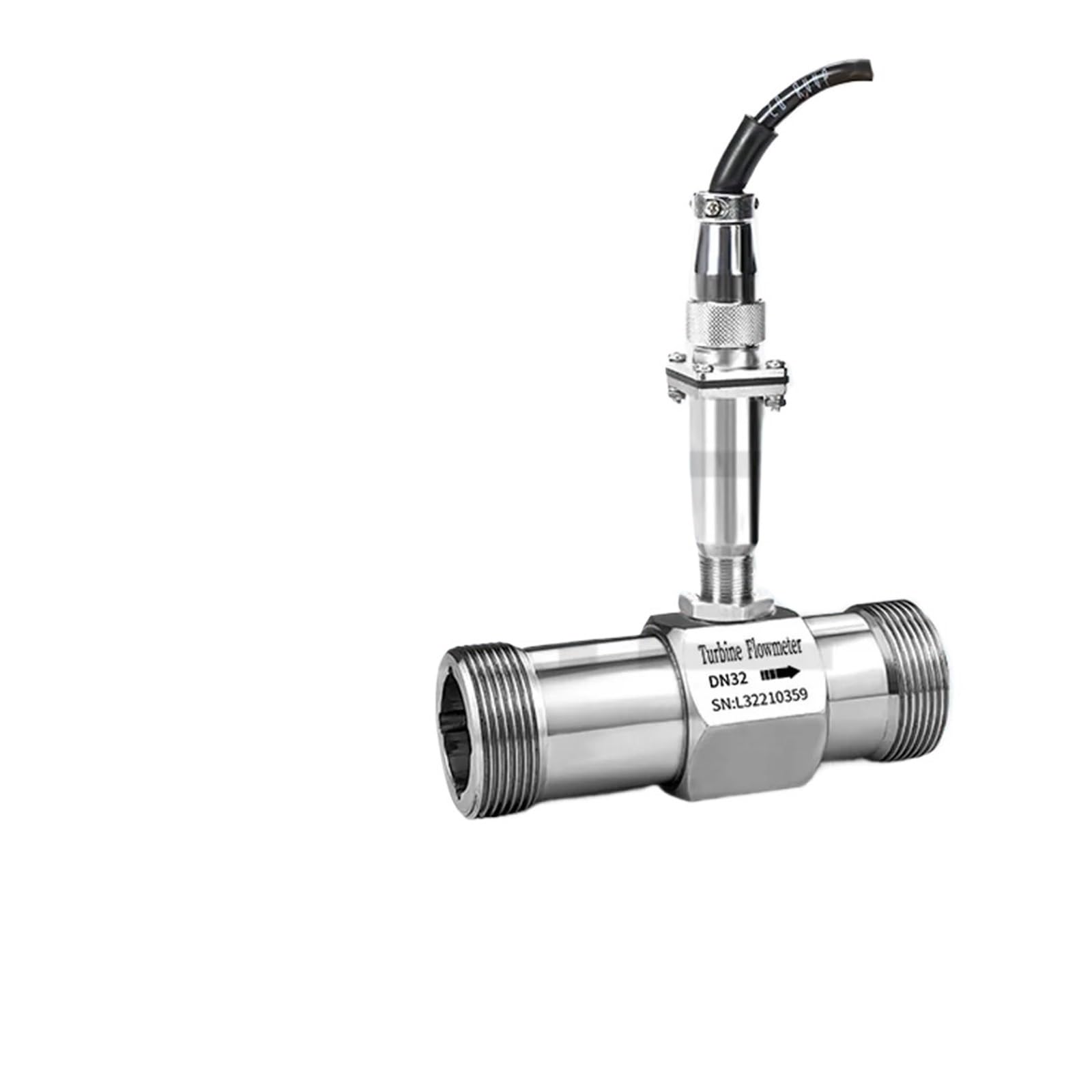 BALYDLUL Flow Meter Pulse Counter 1/2 1”Water Flow Sensor Turbine Flowmeter(DN10)