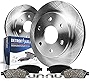 Detroit Axle - Front Disc Brake Rotors w/ Ceramic Brake Pads Replacement for Cadillac SRX Saab 9-4X - 4pc Set