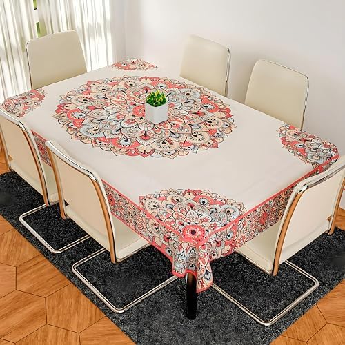 Buy Kuber Industries Dining Table Cover 6 Seater|Table Cloth|Table Cover for Home, Restaurant ...
