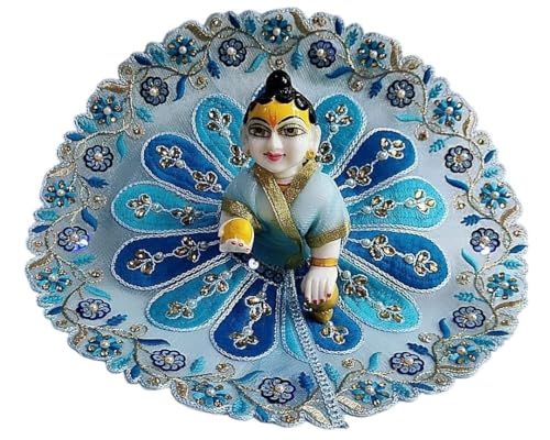 Laddu Gopal Summer Net Dress Size 5 with Embriodery Work (Pack of 3) l Ladoo Gopal Dress l Kanha Ji Poshak Size 0 1 2 3 4 5 6 ©2