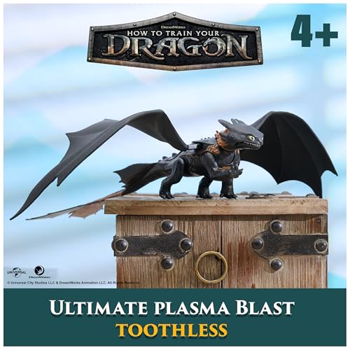Image of Dreamworks Dragons Ultimate Plasma Blast Toothless Interactive Dragon Toy