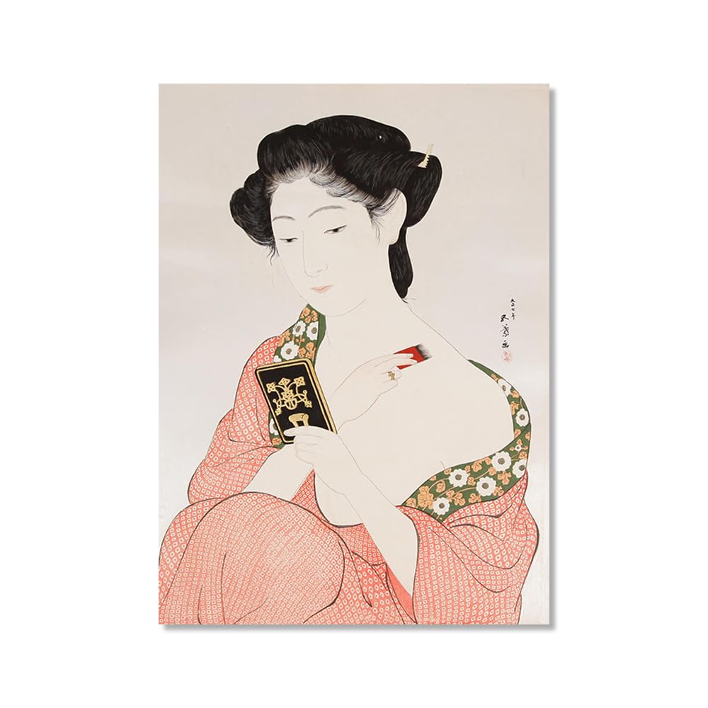 Nacnic Posters De Posters De Japón Ilustraciones Estilo Enciclopedia Vintage Con Geishas Japonesas En Ukiyo E Para A4 A3 Marco Negro 87700117