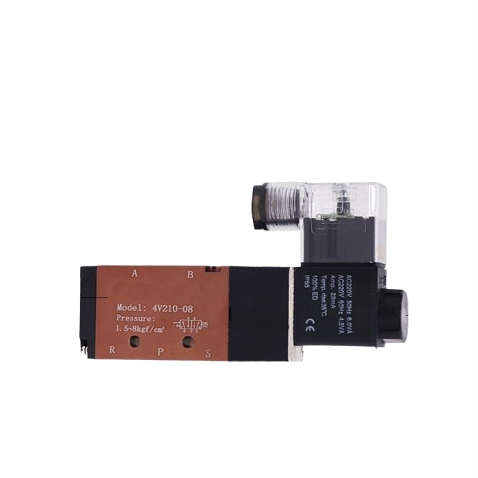 IEUMJNAT 4V210-08 pneumatic two-two-position five-way electromagnetic ventilation valve AC220V DC24V can replace air control(4V210-08DC12V)