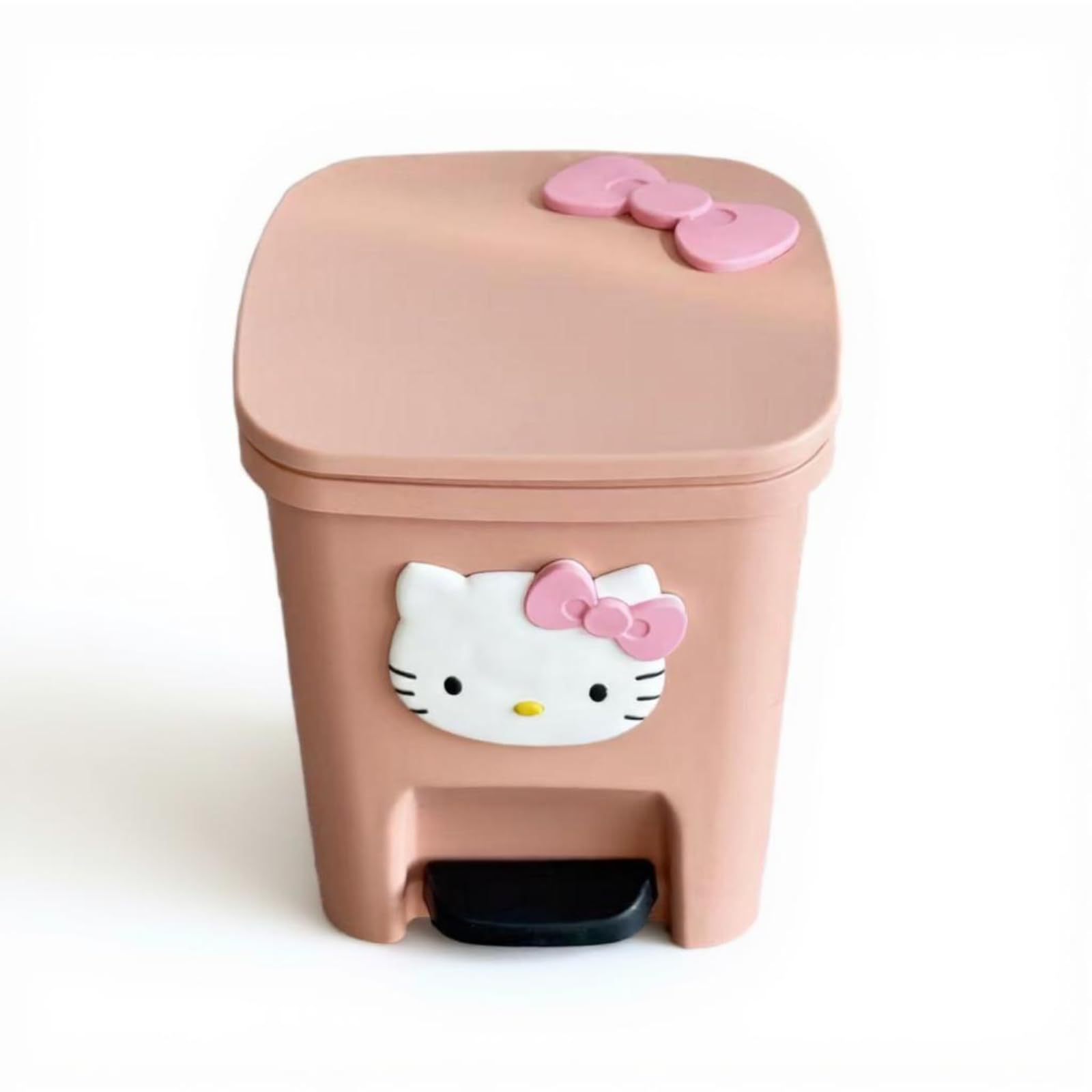 SECRET DESIRE Cartoon Cat Trash Can, Large Capacity, Bathroom, Bedroom, Foot Pedal Lid Pink 12L| Furniture | Sofas Loveseats & Chaises-image-34