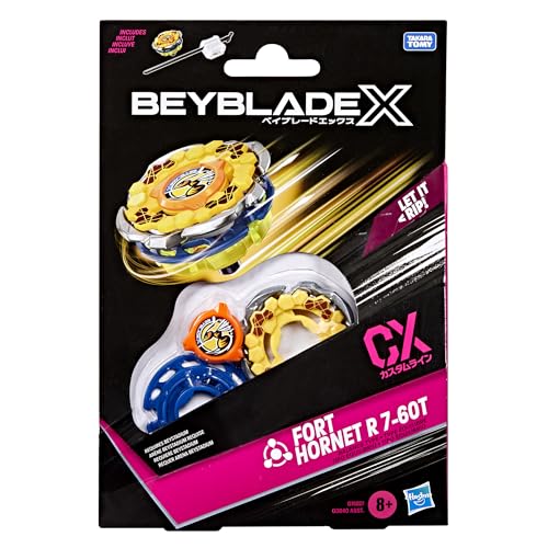 Hasbro Beyblade X Fort Hornet R 7-60T CX Starter Pack Kreisel und Starter – Ansicht 3