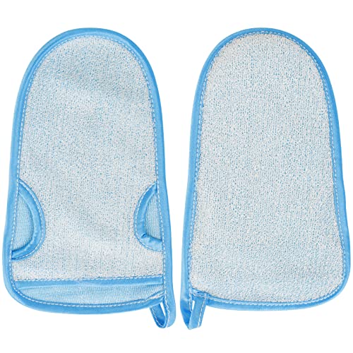 Tinabless Peelinghandschuh - 2 Stück - Reinigt Porentief für Körper & Gesicht - Duschschwamm für Peeling & Body Scrub - Massagehandschuh Cover