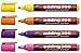 Produktbild 4er Set edding Permanentmarker edding 300, nachfüllbar, 1,5 - 3 mm [ Zusatzfarben I ] Gelb, Orange, Violett und Pink