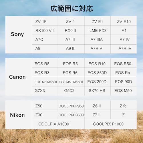 King Ma カメラミニ三脚Bluetoothリモコン付き小型三脚コンパクトカメラスタンド卓上三脚一眼レフ、対応Sony ZV-1 ZV-E1 ZV-1F ZV-E10 A7 IV RX100VII & Canon EOS R8 R6 R10 R50 & Nikon Z50 COOLPIX P950 Z6 II Z fc Z30