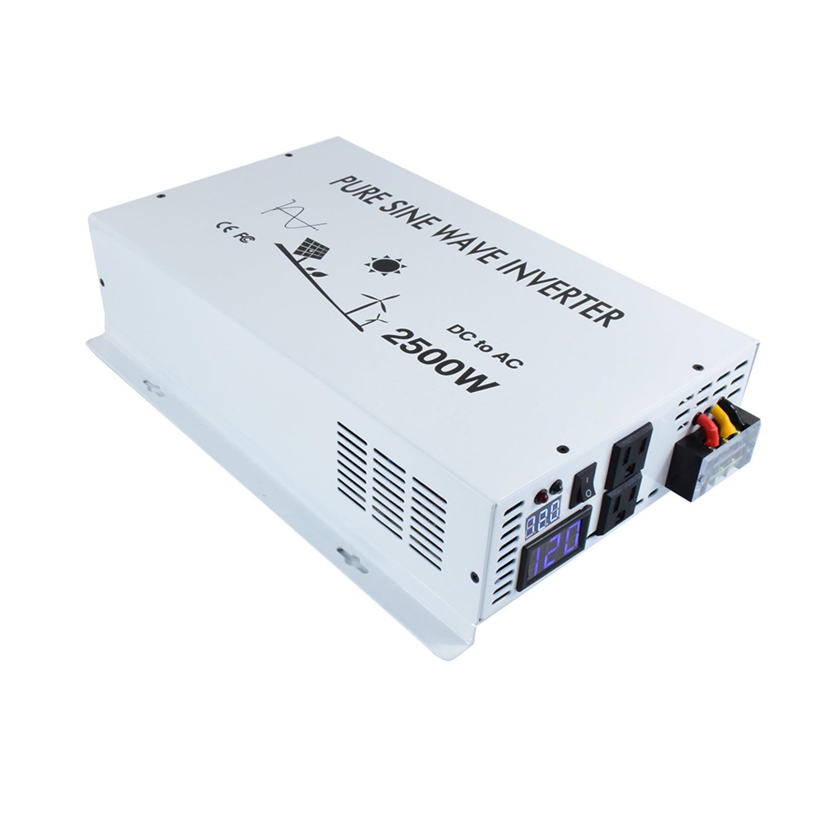 Przetwornica Częstotliwości, Inwerter sieciowy 2500W 24V do 110 czysta fala sinusoidalna falownik solarny 12V/36V/48V/60V/72V/96V DC 100V/120V/220/240V AC(48V,100-V)