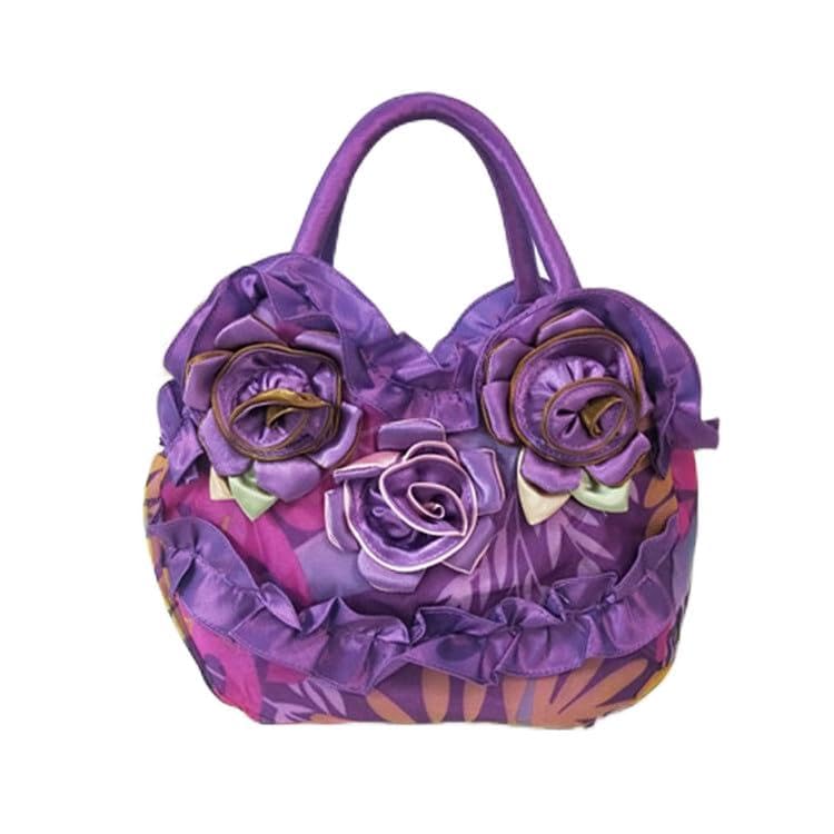 HUFFA Bolso elegante for madres, bolso de mujer for mamás, diseño de encaje, bolso de noche Cheongsam(275Violet)