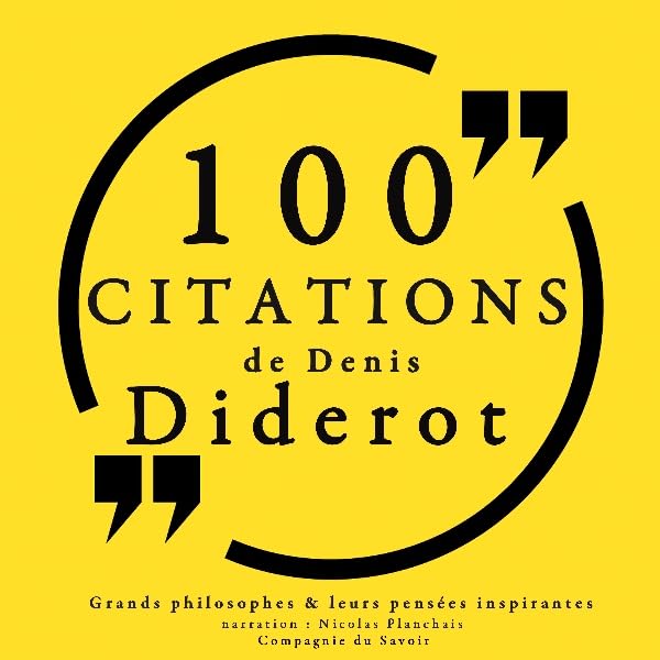 Cover art for 100 citations de Diderot