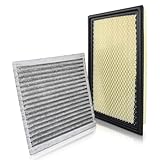 partszen 7T4Z-9601-A Engine Air Filter & Cabin Air Filter for Mazda CX-9 Fit for Ford Edge for
