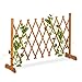 Produktbild Relaxdays Rankgitter Holz, ausziehbar bis 180 cm, Rankhilfe Kletterpflanzen, Scherengitter freistehend, Garten, orange