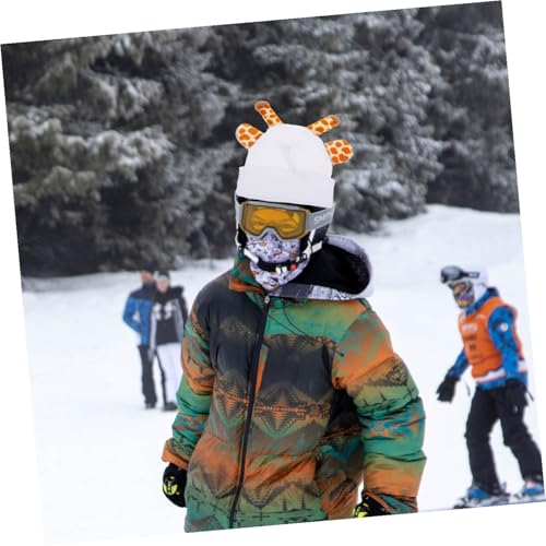 Funda para casco de esquí de jirafa elástica talla única para deportes de invierno 6