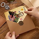 ElevaPulse Halloween Geschenk, Halloween Karte, 3er Set Holzkarten Mit Schlüsselanhänger Und Briefumschlag, Geeignet für Geburtstagsfeiern und Familienfeiern geändert, Geburtstag, Horrorkarten