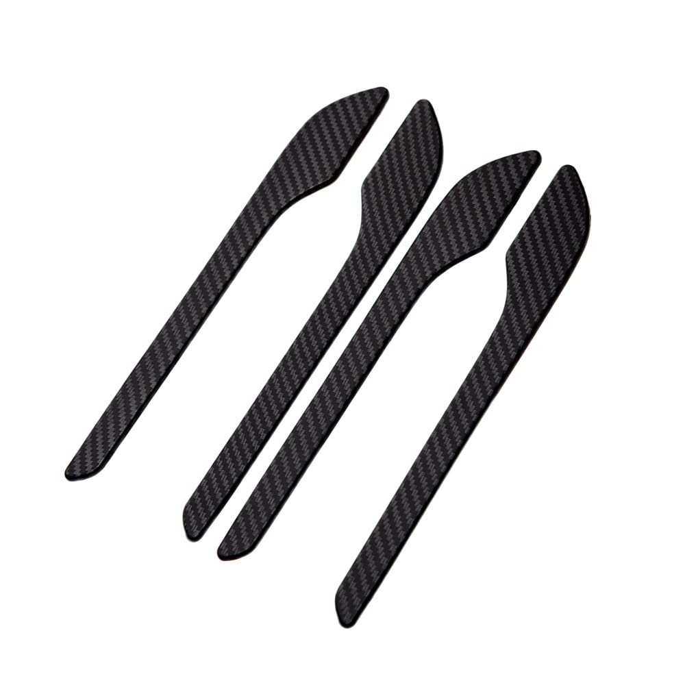 Rinkteea One Color Exterior Car Door Handle For Model 3 2022 Y Accessories Door Cover Paste Carbon Fiber Abs Three 4Pcs/Set Car Handle(Matte Carbon Fiber)
