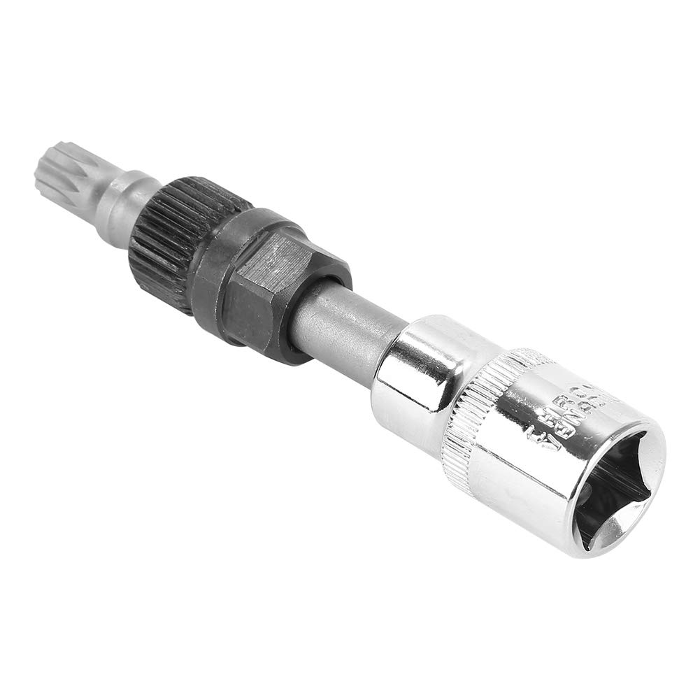 HUOLE Kit d'outils de retrait de poulie d'alternateur, outil de retrait de poulie d'alternateur, outils d'extraction de découplage de voiture 13 pièces (B)