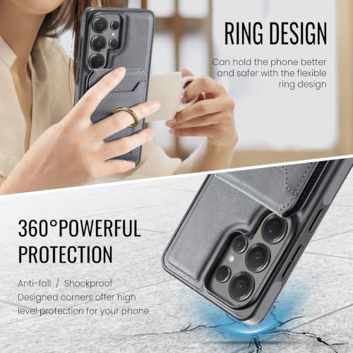 Coque iPhone 16e aimantée compatible charge sans fil et anneau de support 360°