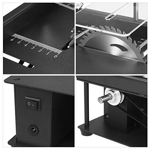 Weytoll 110-240V Multi-Functional Table Saw Mini Desktop Saw Cutter Electric Cutting Machine With Saw Blade Adjustable-Speed 35Mm Cutting Depth For Wood Plastic Acrylic Cutting #TOP6