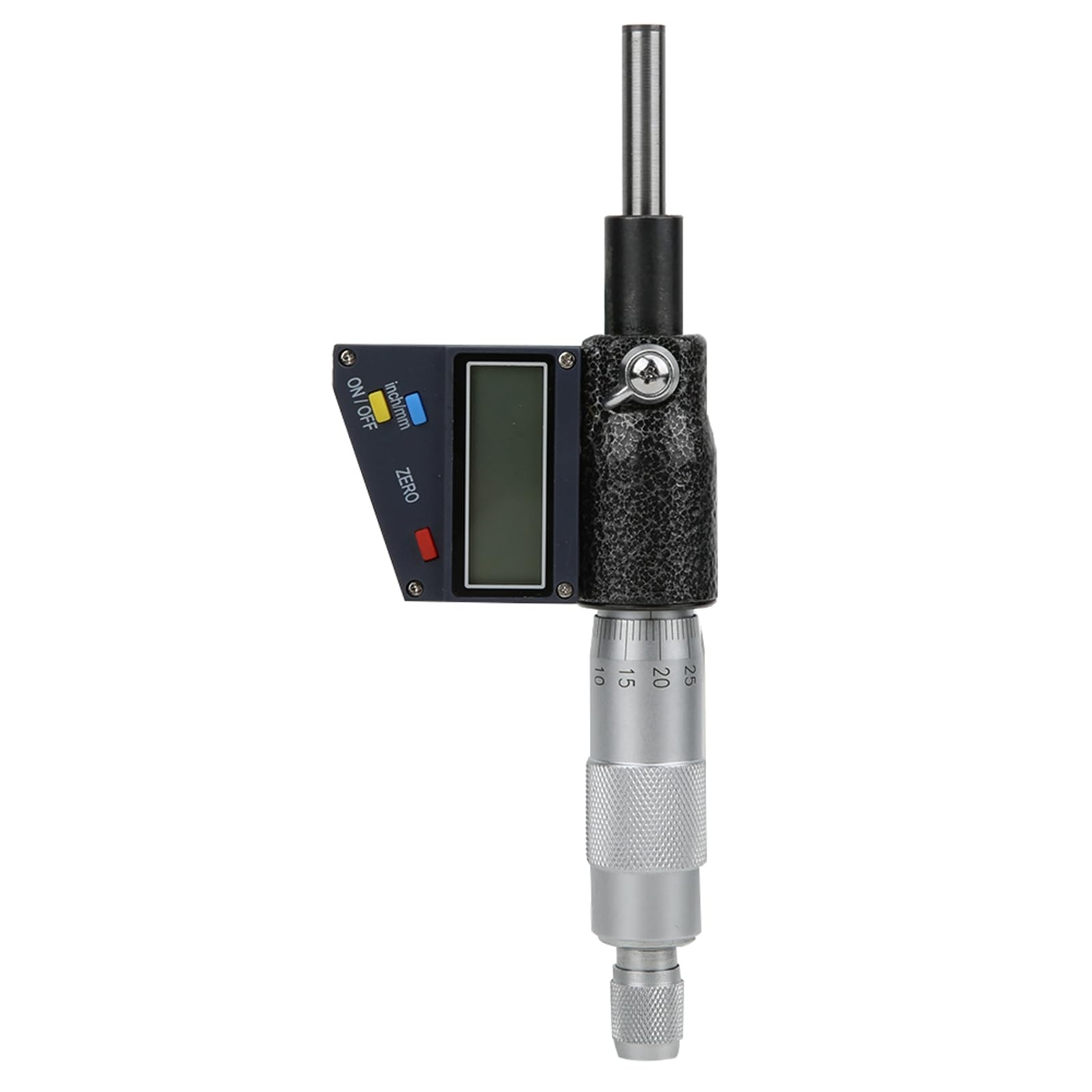 Domary Cabezal de Micrómetro Digital de Carburo Cementado, Herramienta Medición Alta Precisión para Profesionales, Diseño Ergonómico Conveniente 0-25 Mm (0-25 mm)