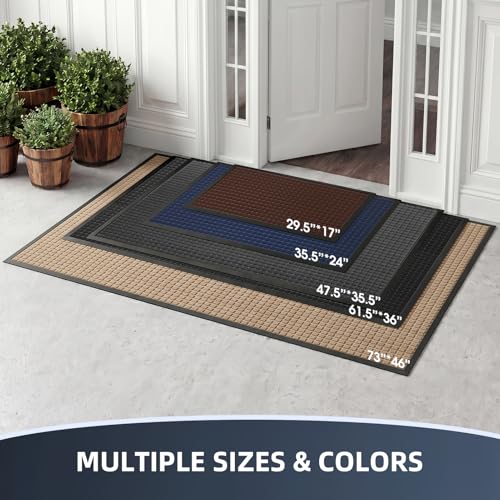 WELDUN Front Door Mat Outside Entrance, Heavy Duty Doormat, 29.5"x17" - image 5