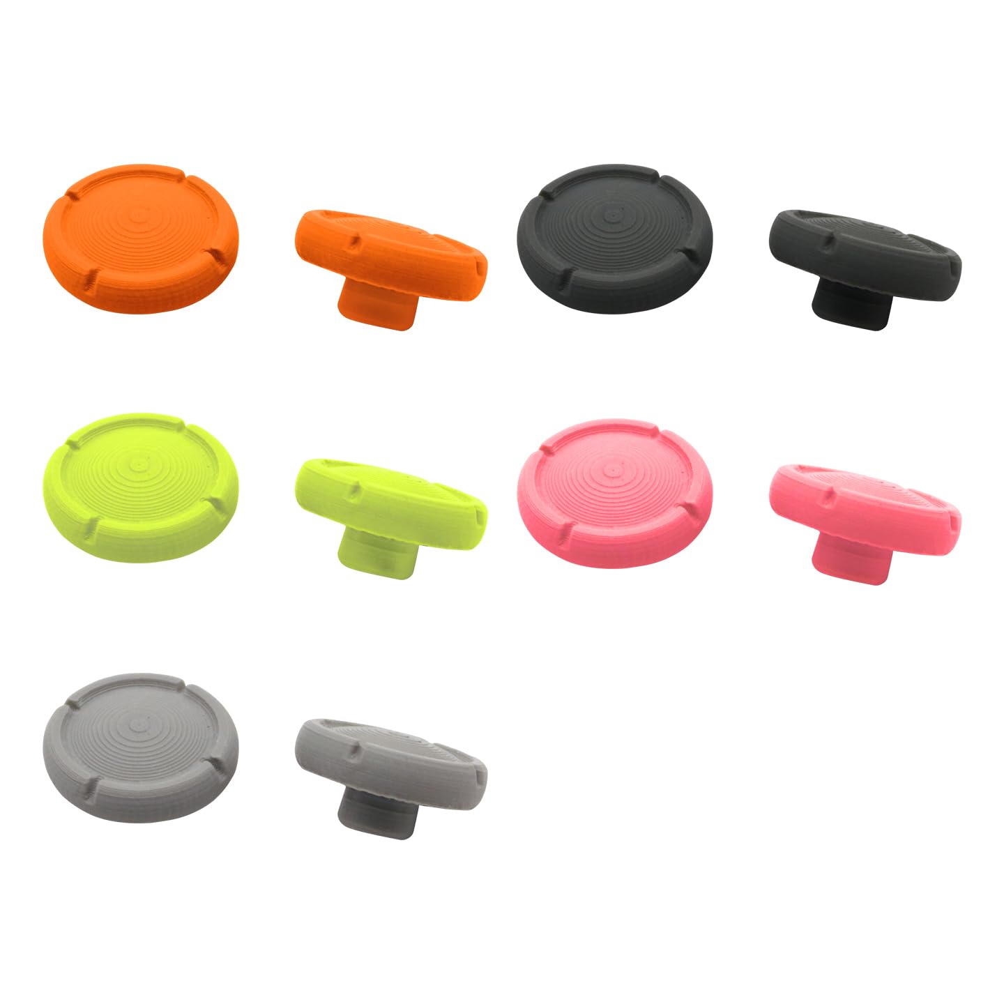 THLMT 2er-Set Daumenstick-Kappen, kompatibel für ANBERNIC RG406V/RG406H/RG476H/RG477M, Daumenstick-Griffkappen für Gaming-Konsolen-Controller, Joystick-Kappen (schwarz)