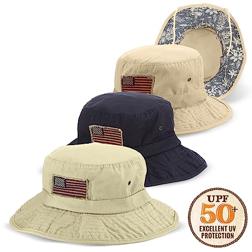 Panama Jack USA Bucket Hat ligero, plegable, protección solar UPF 50+ miniatura 5