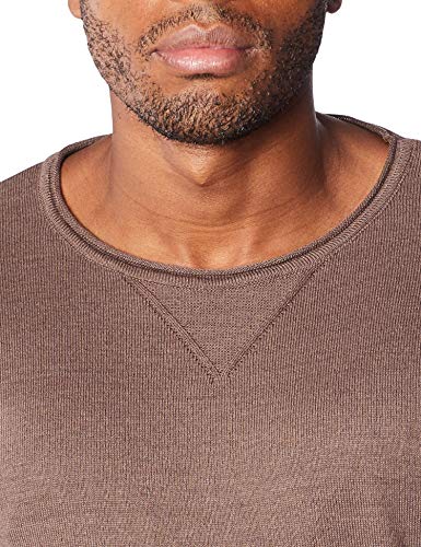 Suéter Tricô, Forum, Masculino, Marrom Ston, M