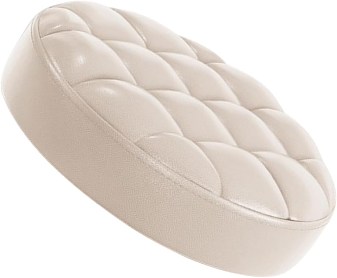 Round Pu Seat Cushion for Bar Stools Soft Round Cushion Pads with Non-Slip Back Easy to Clean Cover for Dining Kitchen and Cafe Use for Home and Restaurant