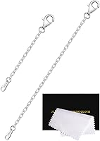 Vista 11 de Extensores de cadena dorada para collares, extensiones de pulsera de plata de ley, extensor de collar dorado para mujer, juego de 3 piezas, 1, 2, 3