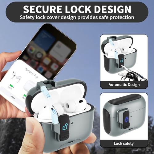 Coque AirPods Pro 3 design gris rigide haute protection