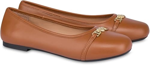 Love Moschino Ja11081g1nie0210, Zapatos Tipo Ballet Mujer, coñac, 39 EU