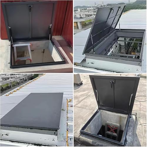 Salida de sótano y puerta de acceso para escotilla de techo transitable 8