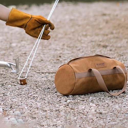 Estacas para tienda de campaña protegidas en bolsa de doble capa portátil 6