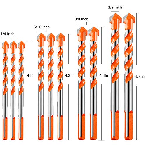 image for HILBERTBROOK 10Pcs Ultimate Drill Bits, Multifunctional Drill Bits, Ul
