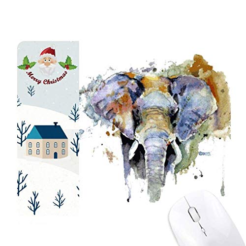 Tapis de souris éléphant peint au design de caractère pour animaux lovers